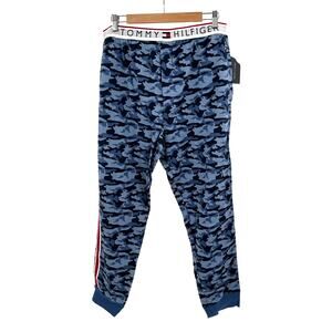 Tommy Hilfiger 100% cotton camouflage sleep lounge pants in blue Size L